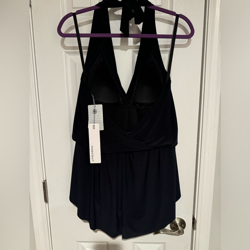 New - Liz Claiborne Women's One Piece Halter Top Swimming Suit